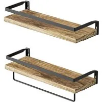 relaxdays Wandregal 2er Set