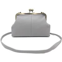 Mera Vellon Umhängetasche Damen Handtasche Novela, Umhängetasche aus veganem Leder und mit Clipverschluss