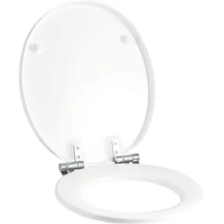Geberit/Keramag Cassini WC-Sitz, weiß Scharniere Edelstahl mit Absenkautomatik, 575210000 575210000