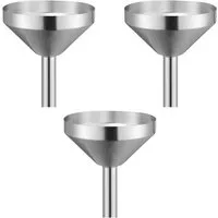 LuxusKollektion Trichter Trichter Mini Edelstahl 3 Stück Parfüm Kosmetik Flaschen S