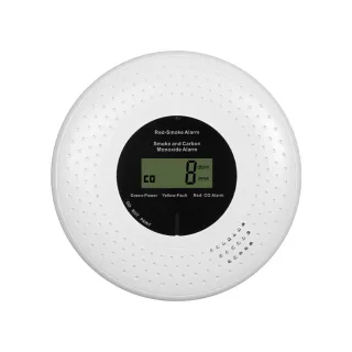 MOES Zigbe Smart Smoke and Carbon Monoxide Alarm 85dB High-Volume Alarm Real-Time LCD&App Monitor 2-In-1 Protection 2.4