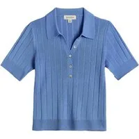 Bhoem Poloshirt BHOEM kurzärmeliges Strick-Polohemd (1-tlg)