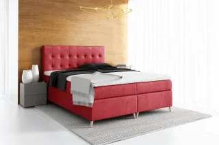 Boxspringbett Schlafzimmerbett ASGER 120x200cm inkl.Bettkasten