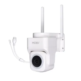 MOES Tuya WiFi 3MP Smart Security Camera Support Wireless Wired RJ45 Network IP65 Waterproof Motion Tracking Full Color