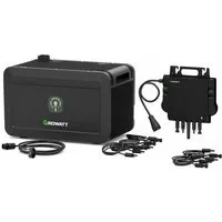 Growatt Balkonkraftwerk Growatt NOAH 2000 Speicher, 2048Wh mit 1800W PV-Eingangsleistung, (Niedrigtemperaturschutz), Fernüberwachung und -steuerung über App