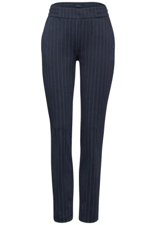Cecil - Hose im Nadelstreifen-Look blau - Gr. - 30