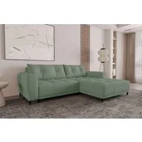 99rooms Ecksofa Massimo, Sofa L-Form, Eckcouch, mit Schlaffunktion,Rundumbezug, in Strukturstoff NEVE