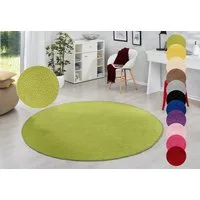HANSE Home Teppich Fancy, rund, Höhe: 7 mm, Kurzflor, Weich, Einfarbig, Wohnzimmer, Schlafzimmer, Esszimmer