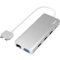 Hama Laptop-Dockingstation USB-C®-Hub, Multiport für Apple MacBook Air & Pro, 12 Ports 00200133, inkl. Ladefunktion, USB-C® Power Delivery