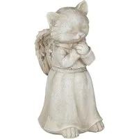 relaxdays Gartenfigur Grabschmuck für Katze