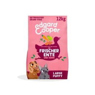 Edgard & Cooper Trockenfutter Hund, Junior, Frische Freilaufente & Huhn 12 kg
