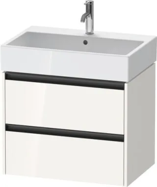 Duravit Ketho.2 Waschtischunterbau wandhängend Weiß Hochglanz 684x460x549 mm - K25276022220000 K25276022220000