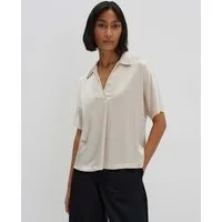 someday Kurzarmshirt KELUCY Loose im Polokragen Detail