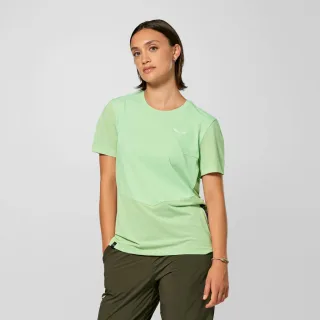 SALEWA - Pedroc Dry'Ton Hybrid T-Shirt Damen - Grün (Gr.38)