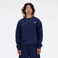 New Balance Sweatshirt mit Rundhalsausschnitt, aus Baumwolle und Polyester