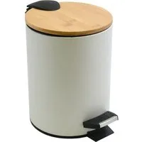 spirella Kosmetikeimer ADONIS, Treteimer mit Softclose-Absenkautomatik, herausnehmbarem Inneneimer, Anti-Fingerprint-Beschichtung, matt satiniert, 3L, weiß matt