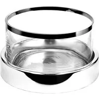 Fink Schale EMPIRE, Eisen, (1-tlg), Dekoschale, Windlicht, silberfarben, Ø ca. 25 cm