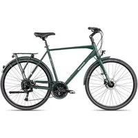 Bergrausch Trekkingrad Bergrausch Hochkönig, 27 Gang Shimano Alivio RD-M3100SGS Schaltwerk, Kettenschaltung, Herrenfahrrad Trekking grün
