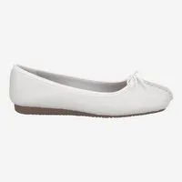 Clarks Clarks 20354455 4 Freckle Ice, Ballerina, Weiss, Damen Ballerina