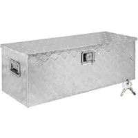 Trucky Anhänger-Deichselbox Truckbox Box Werkzeugkiste Anhängerbox Deichselbox 15 Größen Alumium