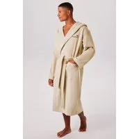 KangaROOS Unisex-Bademantel Cassidy, für Damen & Herren, Standardlänge & Überlänge, Langform, Walkfrottee, Kapuze, Gürtel, mit Taschen, Männer und Frauen, Baumwolle, Reise, Hotel, Sauna, S-3XL