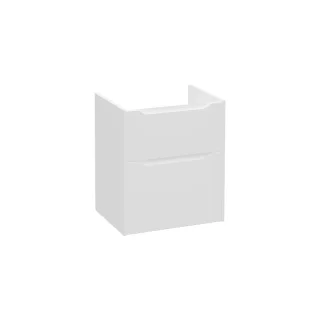 VitrA New Integra Square Waschtischunterschrank mit 2 Vollauszügen 56 x 45 x 65 cm Weiß Matt,80238 80238