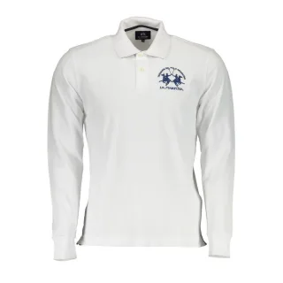 La Martina Elegantes Langarm-Polo mit Kontrastdetails