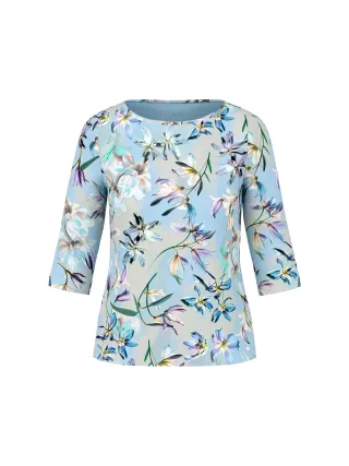 Marc Cain Collections - Figurschmeichelndes T-Shirt magical blue - Gr. - 36