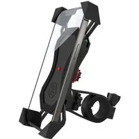 EAZY CASE Smartphone-Halterung Universal Fahrradhalterung für Smartphones, (Handyhalterung zur Montage am Lenker größenverstellbar drehbar Schwarz)
