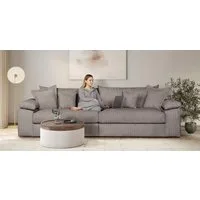OTTO home Big-Sofa Soft&Cosy XXL, B: 303 cm - OTTO. Verlässliche Qualität., Mega-Sofa, Cord oder Chenille-Struktur, mit Federkern & 4 Zierkissen