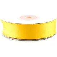 Creativery Satinband, Satinband 18mm x 25m Rolle Gelb