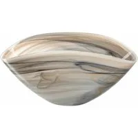 LEONARDO Schale Alabastro Beige / Schwarz 27 x 15 cm, Glas