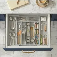 Lifewit Besteckeinsatz Besteckkasten für Schubladen, Verstellbarer Besteckhalter (1 St)