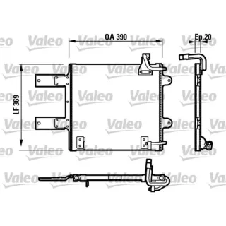 Valeo Klimakondensator Seat Arosa 6H VW Lupo 1 Polo 6N