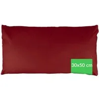 Kisska Kissenbezug LUNA Kissenüberzug Sofakissenbezug Kopfkissenbezug, (1 Stück), Atmungsaktiv, aus Baumwolle 50x30 Bordeaux