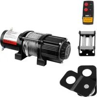 MSW Seilwinde 2040 kg 12 V Elektrische Seilzug Offroad Motorwinde