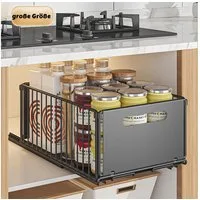 GarveeMore Küchenorganizer-Set 1 Stück Teleskopschublade, Faltbare Schrank Organizer, (1-tlg)