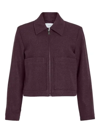 VILA - VIJANNI L/S ZIP SHORT JACKET fig - Gr. - 44