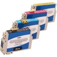ABC Tintenpatrone (set 4x kompatibel für Epson Stylus BX305F BX305FW T22 S22 SX125 SX130, 30 SX230 SX235 SX235W SX420W SX425W SX430W SX435W SX438W SX440W SX445W)