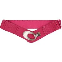 MIRROSI Taillengürtel Leo Unifarbe breit 6cm für Taillenumfang 85 bis 110cm, ONESIZE (Angenehmes Tragesgefühl, Leopard Muster, Unifarben) Breiter Stretch Gürtel