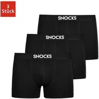 SNOCKS Boxershorts Enge Herren Unterhose aus Naturfaser-Viskose (3-St) besonders weich und angenehm auf der Haut