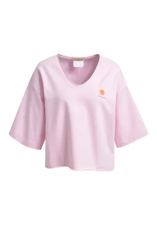 Smith&Soul - Boxy Cropped Sweatshirt Shortsleeve candy - Gr. - XS