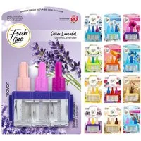 Fresh Line Raumduft Nachfüllflakons, 3 x 7 ml – Für elektrische Duftstecker, Geeignet für elektrische Duftstecker – für Wohnräume und Büro
