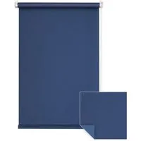 Verdunklungsrollo Klemmfix Verdunkelungsrollo 50x150 cm dunkelblau [Stoffbreite: 47cm], Victoria M., blickdicht, ohne Bohren, freihängend, Klemmfix, mit Kindersicherung, für Fenster und Türen, Sonnenschutz Sichtschutz