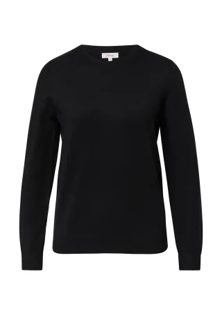 s.Oliver - Strickpullover schwarz - Gr. - 42