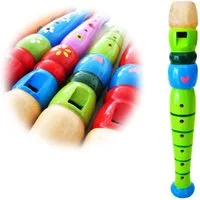 keepdrum Blockflöte keepdrum KFL1GR Flöte aus Holz für Kinder Grün