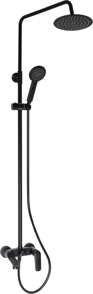 Neuesbad Duschsäule mit Wannenarmatur, Schwarz NB1DENACN1JM1
