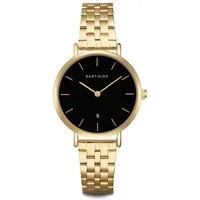 Eastside Quarzuhr Bloomfield gelbgold, mit Edelstahl-Armband