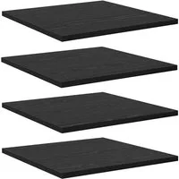 vidaXL Bücherregal Regalbrett 3 Ebenen 4 pcs 40 x 40 x 1,5 cm Holzwerkstoff, 4-tlg.