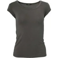 Muse T-Shirt Basic Kurzarm T-Shirt Skinny Fit 1001